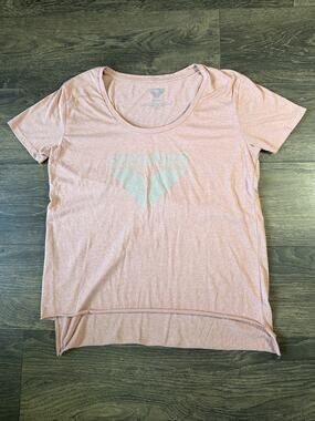 Snowbird Resort Graphic Tee Sz XL Blush Pink Mountain Hiking Outdoors High Low